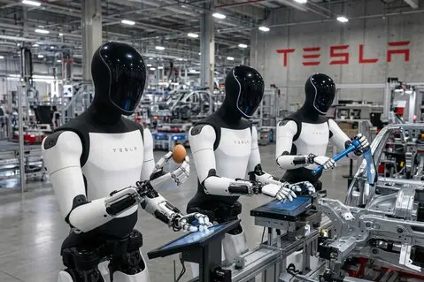 Humanoide Roboter Tesla